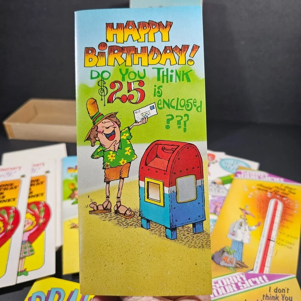 Vtg 1980s Unused Comic Greeting Cards Just for Laughs Mixed Occasions Set of 10